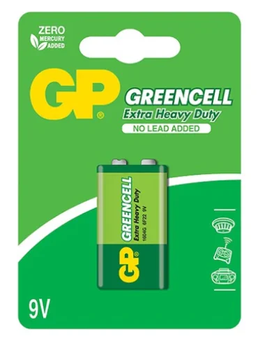 GP Greencell Carbon Zinc 9V / Single Pack