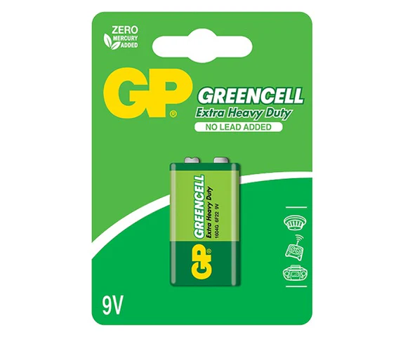 GP Greencell Carbon Zinc 9V / Single Pack