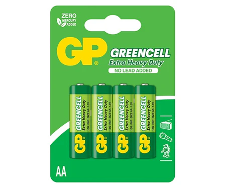 GP Greencell Carbon Zinc AA / 4 Pack