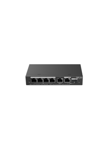 Reyee 6 Port Gigabit PoE+ Smart Switch with SFP Port - Cloud Managed Switch, 54W