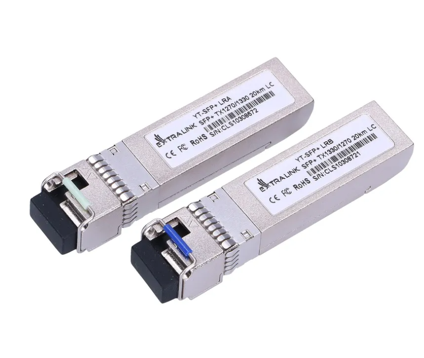 Pair SFP+ 10G | SFP+ WDM Module | 10Gbps 1270/1330nm, SM, 20km, LC