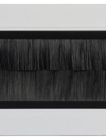 Brush Wallplate Two Gang
