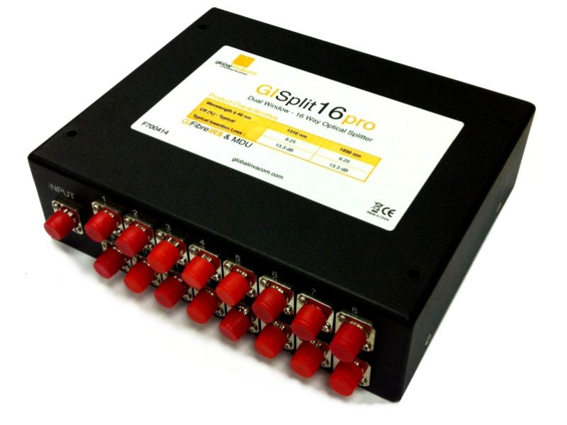 Global Split16-OF Pro 16 Way Optical Fibre Splitter