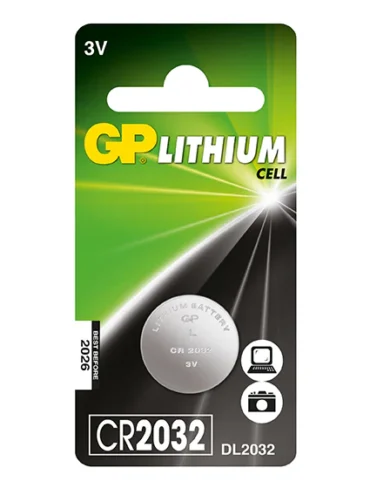 GP Greencell Lithium Coin Battery CR2032 / Single Pack