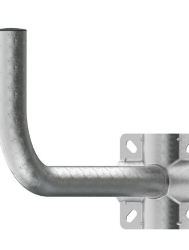 190mm Galvanised Steel Wall Mount (32mm Diameter)