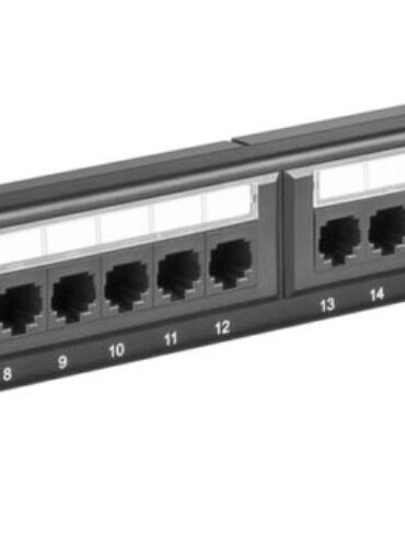 19-inch Patch Panel 24 Port UTP Unshielded