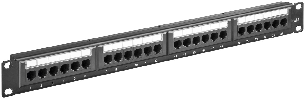 19-inch Patch Panel 24 Port UTP Unshielded