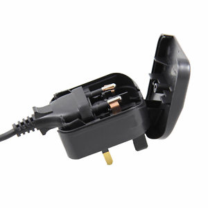 Standard 2 Pin to 3 Pin Plug Adapter (EU to IRL/UK)