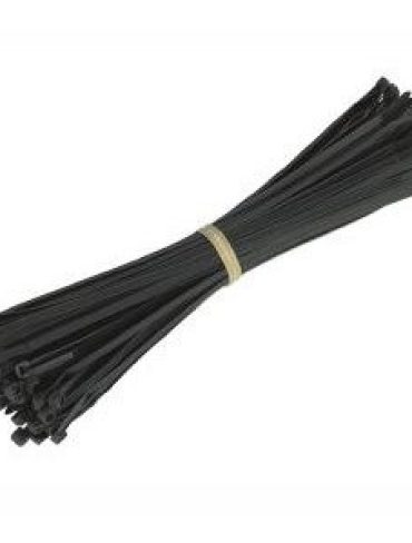 Black 300mm x 4.6mm Cable Ties (100 Pack)