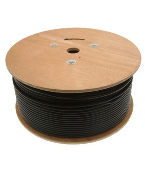1m Black CT165 Trunk Coax Cable LSZH