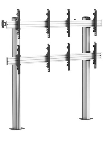 Revez 4 Screen Video Wall Bolt Down Stand for 45-55" Displays