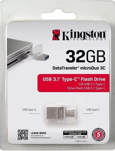 Kingston DataTraveler microDuo 3C - USB flash drive - 32 GB - USB 3.1 / USB-C