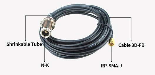 3m N-Female to RP-SMA Cable