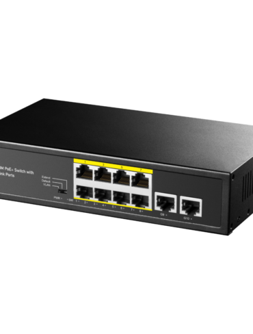 Cudy 8 Port 100M PoE+ Switch + 2 GB Uplink 120W