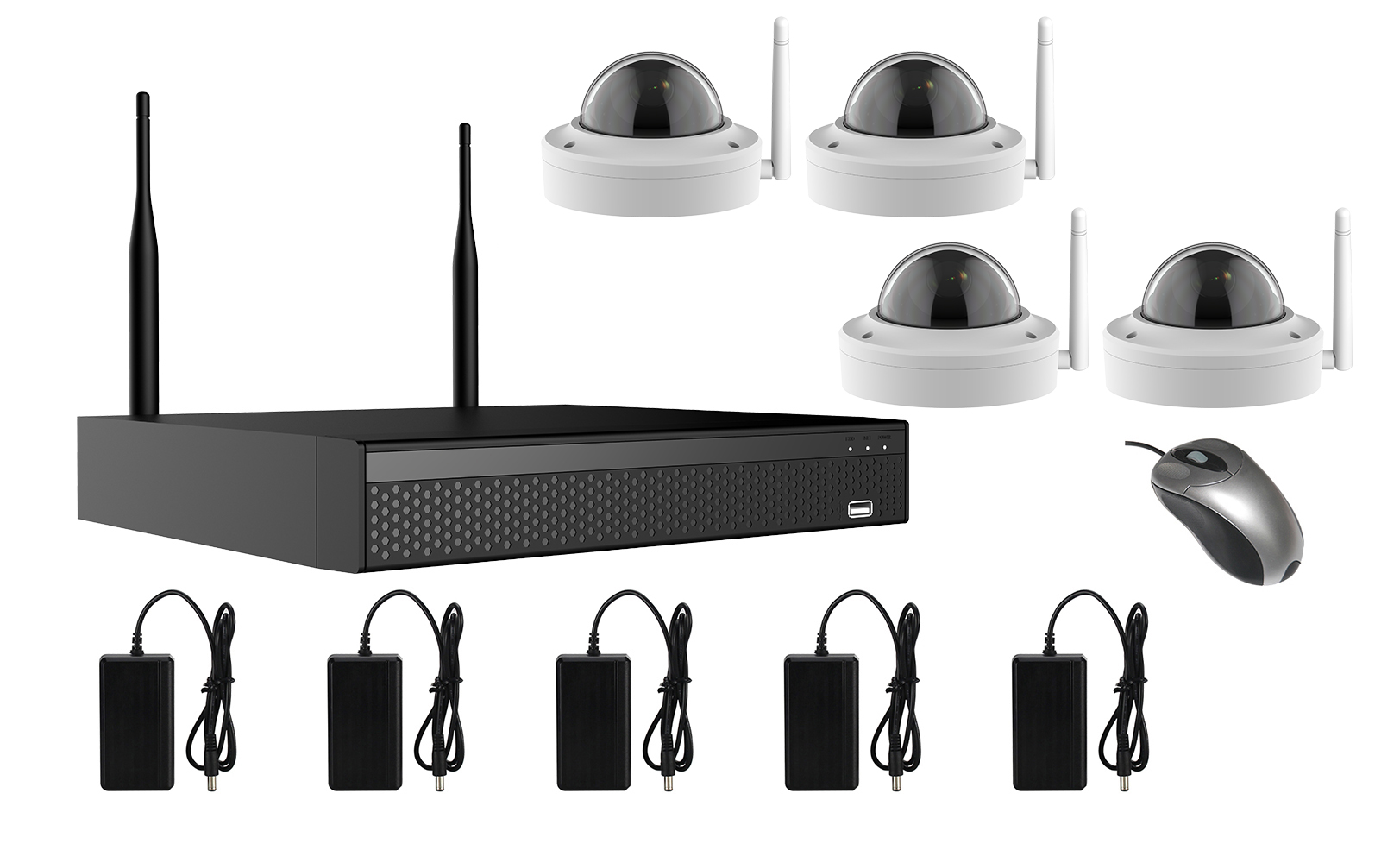 4 Channel Wifi Wireless IP Camera Kit