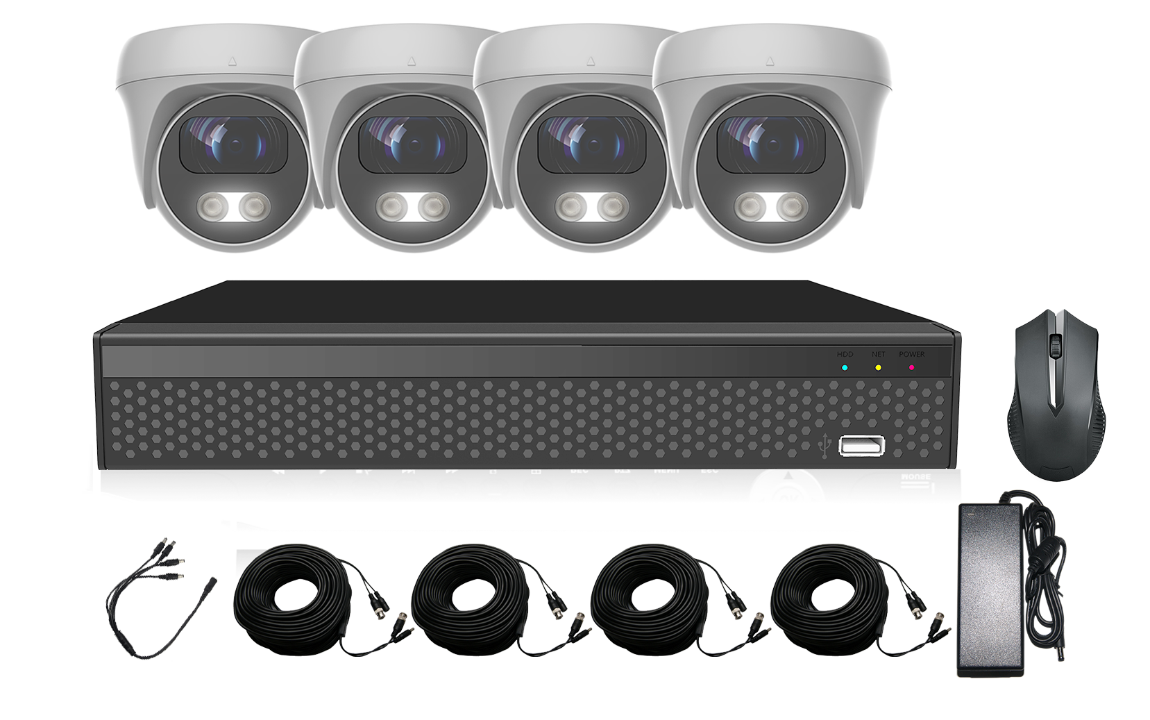 Revez 4K COLOURPAL HD 4 Camera CCTV Kit