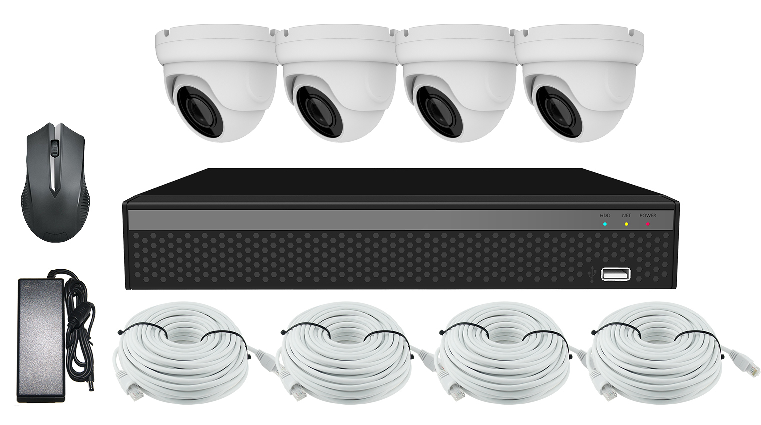 4K NVR 4 Channel IP Camera Kit