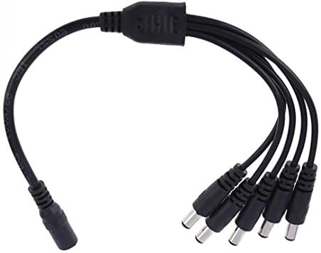 5 Way DC Power Splitter Cable for CCTV