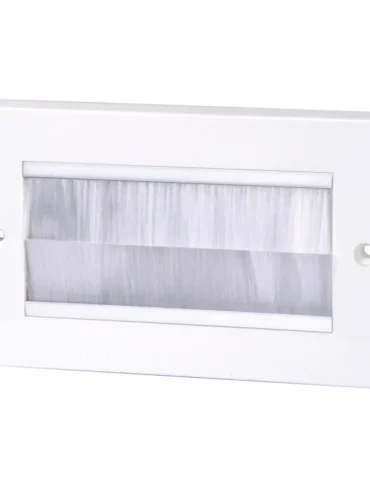 Labgear Double Brush Wall Plate (White Brush)