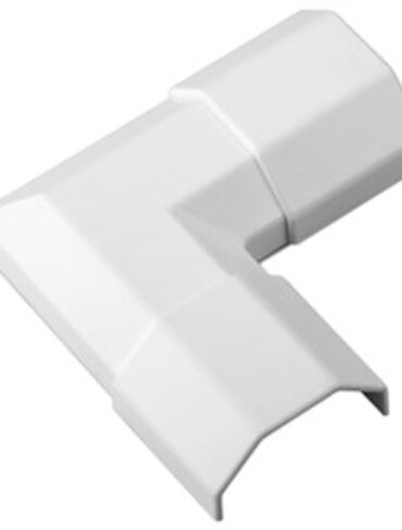 Aluminium Trunking Right Angle - 33mm - White