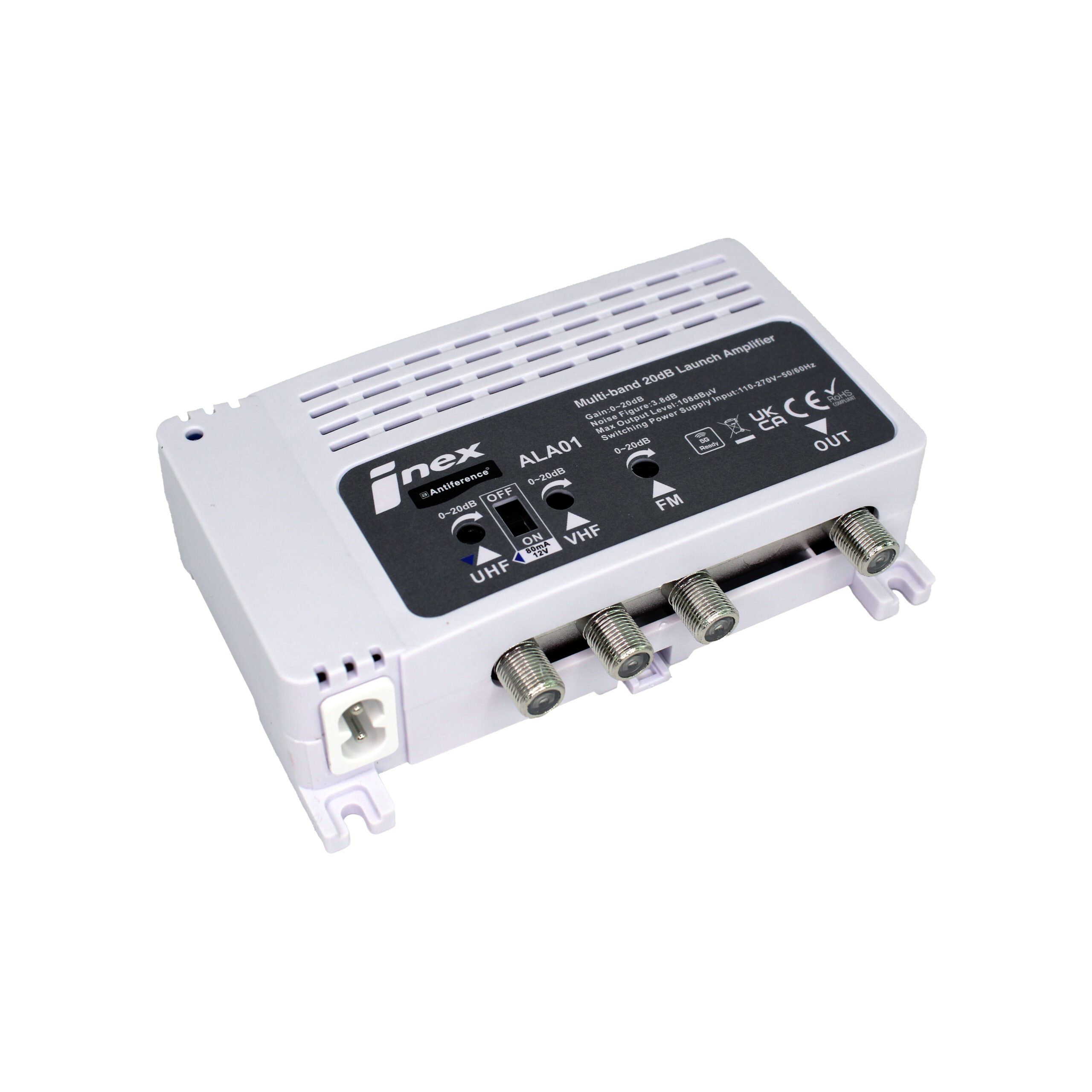Antiference iNex Multiband UHF & VHF Launch Amplifier 20dB