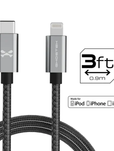Ghostek 3ft USB-C to Lightning Cable [MFi Certified]