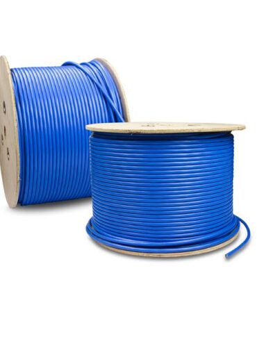 CORE 305m Ethernet CAT6a U/FTP Cable LSZH Blue (Solid Copper)