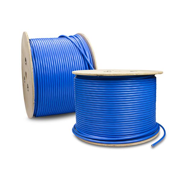 CORE 305m Ethernet CAT6a U/FTP Cable LSZH Blue (Solid Copper)