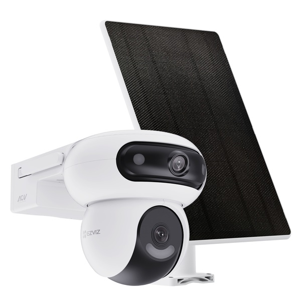 EZVIZ HB90 Dual Kit WiFi Battery Powered Dual Lens Pan & Tilt Outdoor Camera 4MP + 4MP / 8W Solar Panel