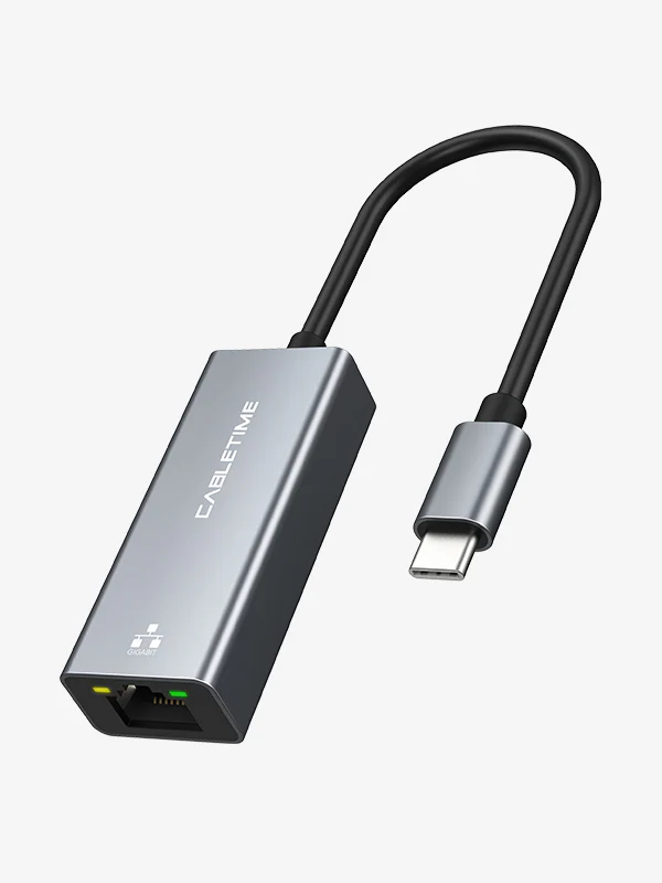 Cabletime USB-C to Ethernet Adapter 1000Mbps