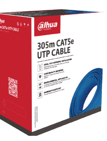 Dahua Indoor 305m CAT5e UTP Ethernet Cable (Oxygen Free Copper)