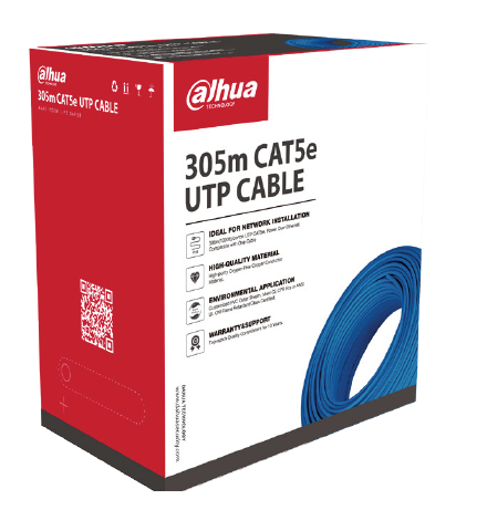 Dahua Indoor 305m CAT5e UTP Ethernet Cable (Oxygen Free Copper)