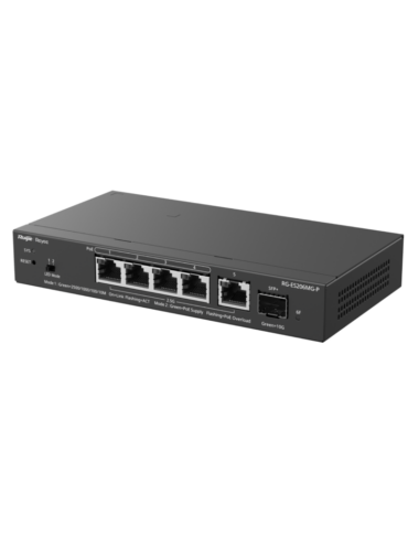 Reyee 6 Port 2.5G PoE+ Smart Switch with 10G SFP+ Port / Cloud Managed Switch, 70W