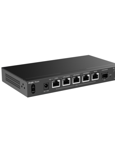 Reyee 5-Port 2.5G Cloud Managed Router, 4 x 2.G PoE/PoE+, 1 x 10G SFP+ Port