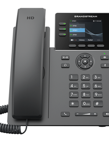 Grandstream GRP2611G - 3-Line Carrier-Grade, Gigabit PoE IP Phone, Color LCD