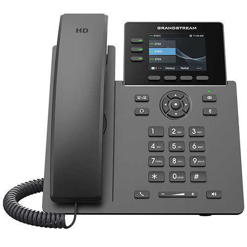 Grandstream GRP2611G - 3-Line Carrier-Grade, Gigabit PoE IP Phone, Color LCD