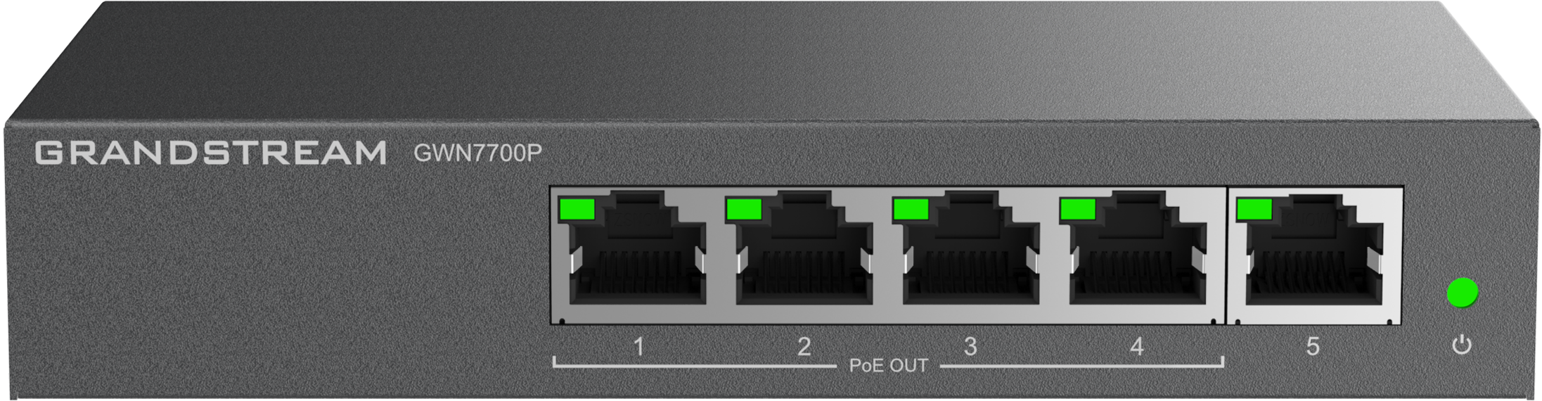Grandstream GWN7700P - 5 Port Gigabit Unmanaged PoE+ Switch, 60W