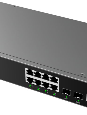 Grandstream GWN7801P - 8 Port Gigabit PoE+ Managed Layer2+ Switch, 2 SFP, 120W