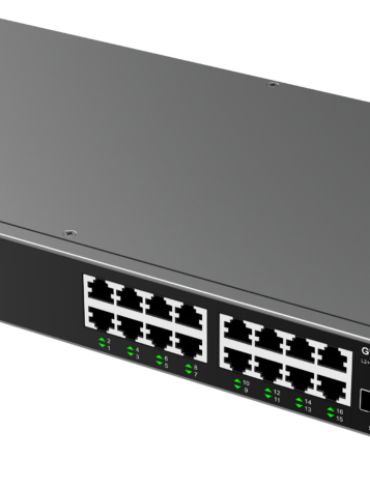 Grandstream GWN7802P - 16 Port Gigabit PoE+ Managed Layer2+ Switch, 4 SFP, 240W