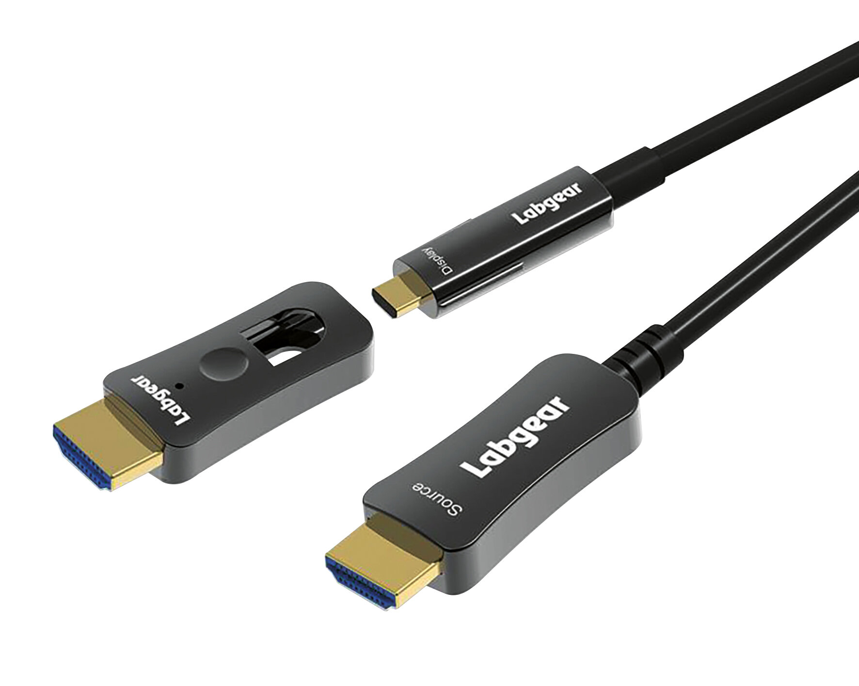 Labgear 70m 4K Fibre Optic HDMI Lead with Detachable End
