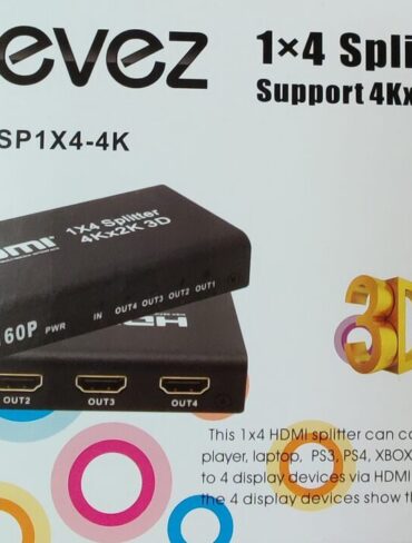 Revez 4 Way HDMI Splitter (4K Supported)
