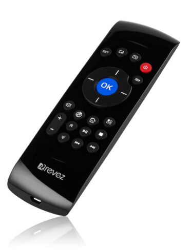 Revez Wireless Airmouse with Keyboard + Rechargable Battery + TV Learning (AM3)