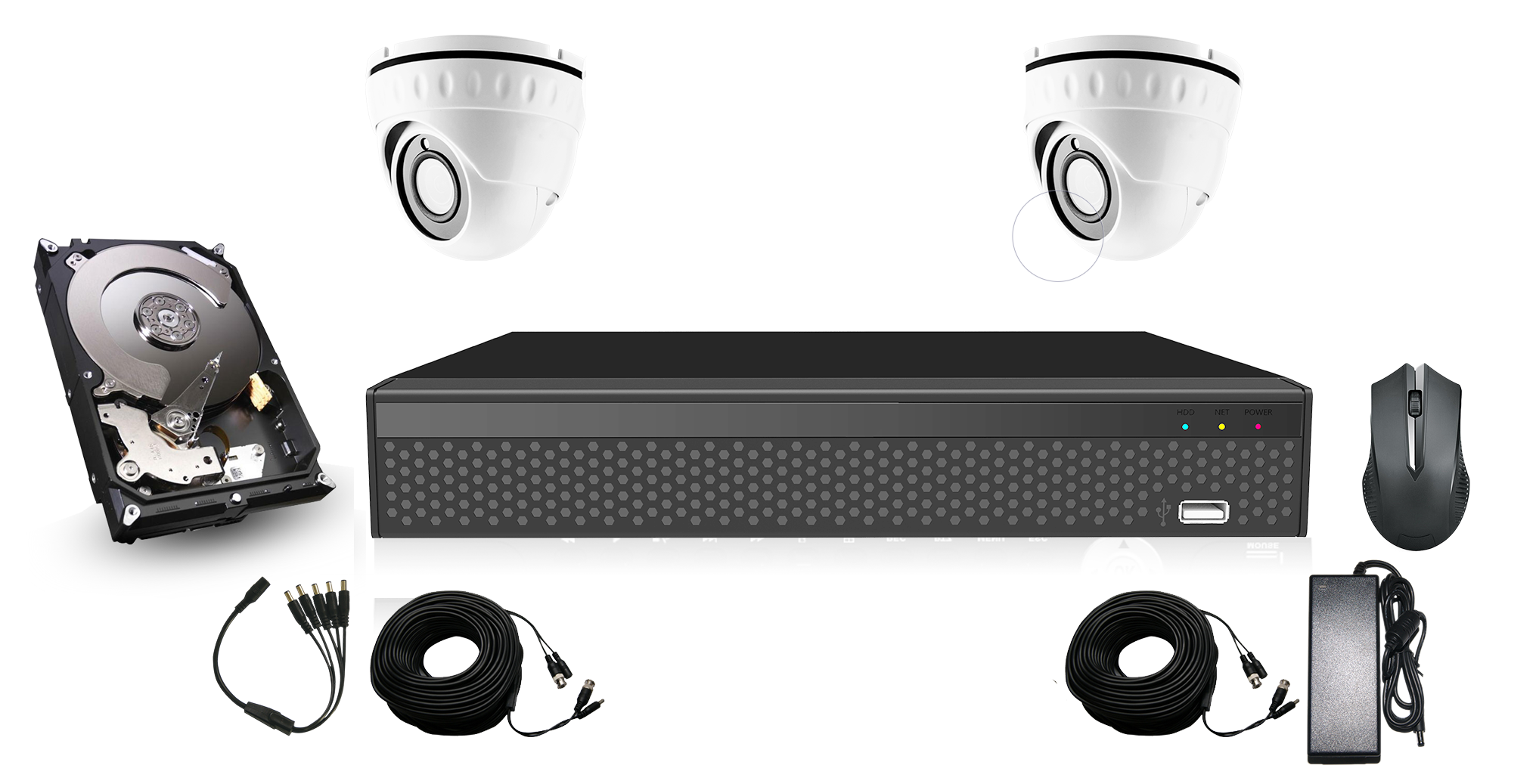 Revez 2 Camera Complete HD CCTV Kit