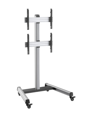 Revez Dual TV Cart for 40-65" Displays