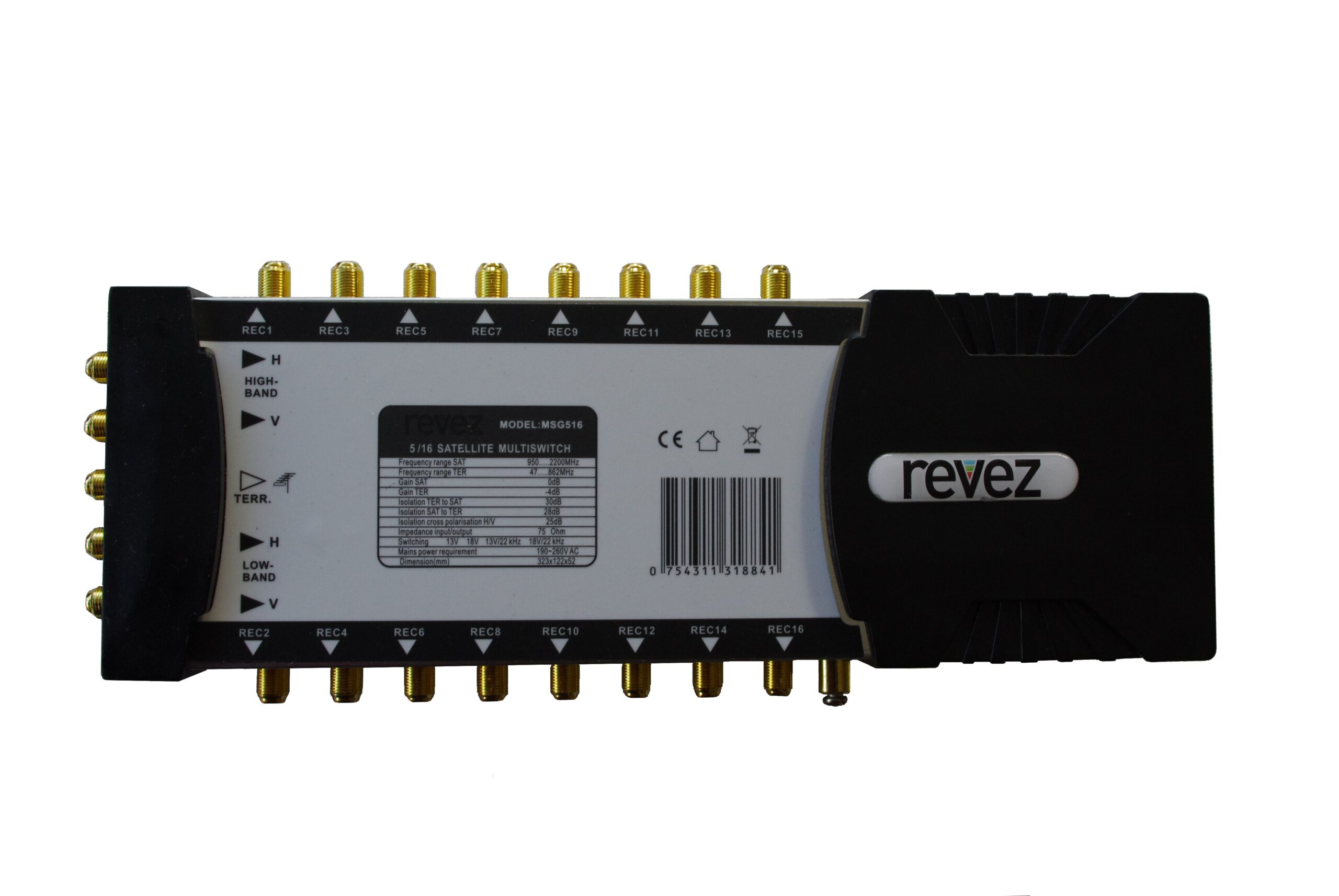 Revez 5x24 Satellite & Terrestrial Multiswitch