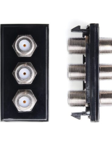 Triple F to F Connector Module Black