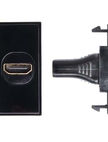 HDMI to HDMI Straight Module Black
