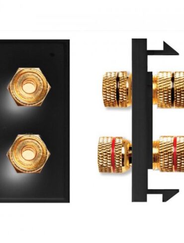 2 Audio Connector Module Black