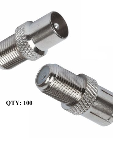 Coaxial Male to F Female Adapter (100)