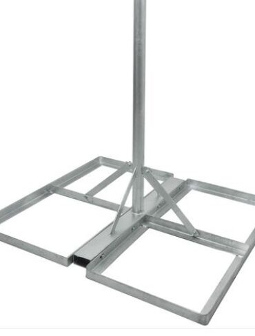 Non Penetrating Ground Mount 3ft with 3" Pole - 4 Slab - Heavy Duty